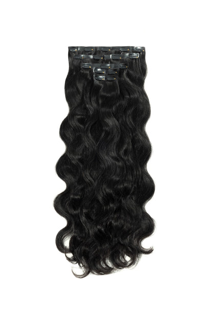 Royal Noir Wavy rubber Clip in