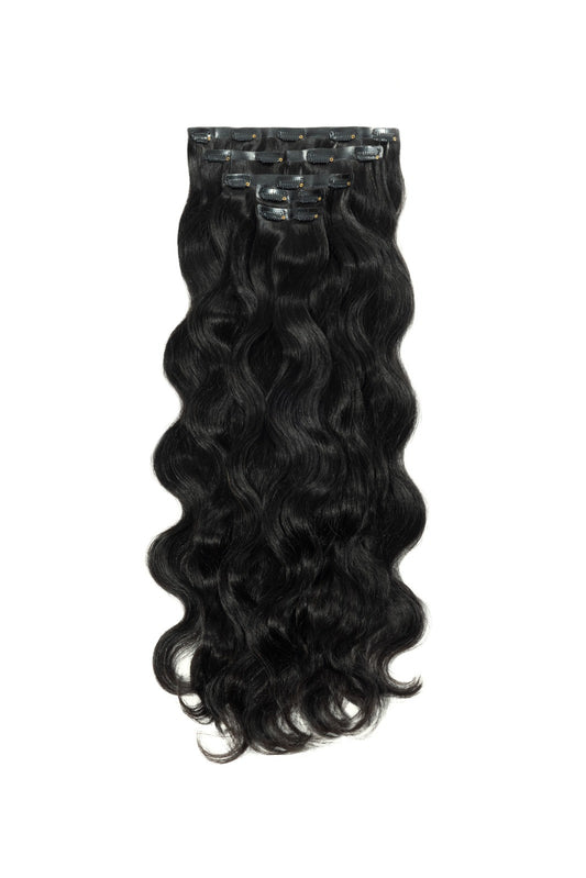 Royal Noir Wavy rubber Clip in